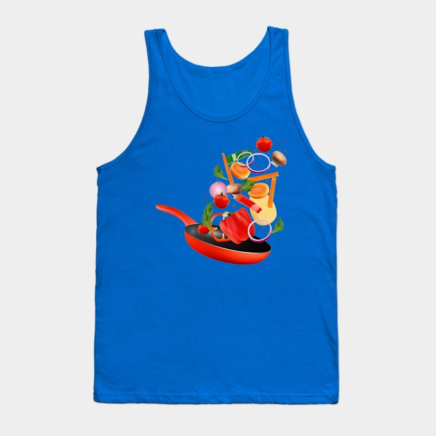 Flying Ingredients Tank Top by Mako Design 